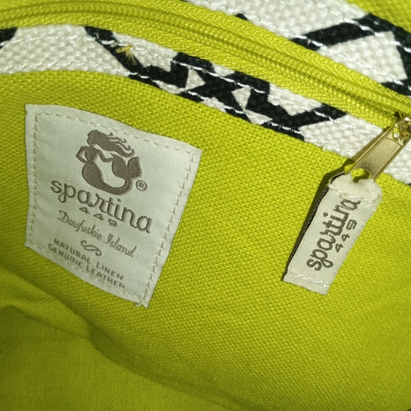 Spartina 449 Handbag Seven Oaks Dafauski Island, SC Green &  Black - Picture 9 of 12